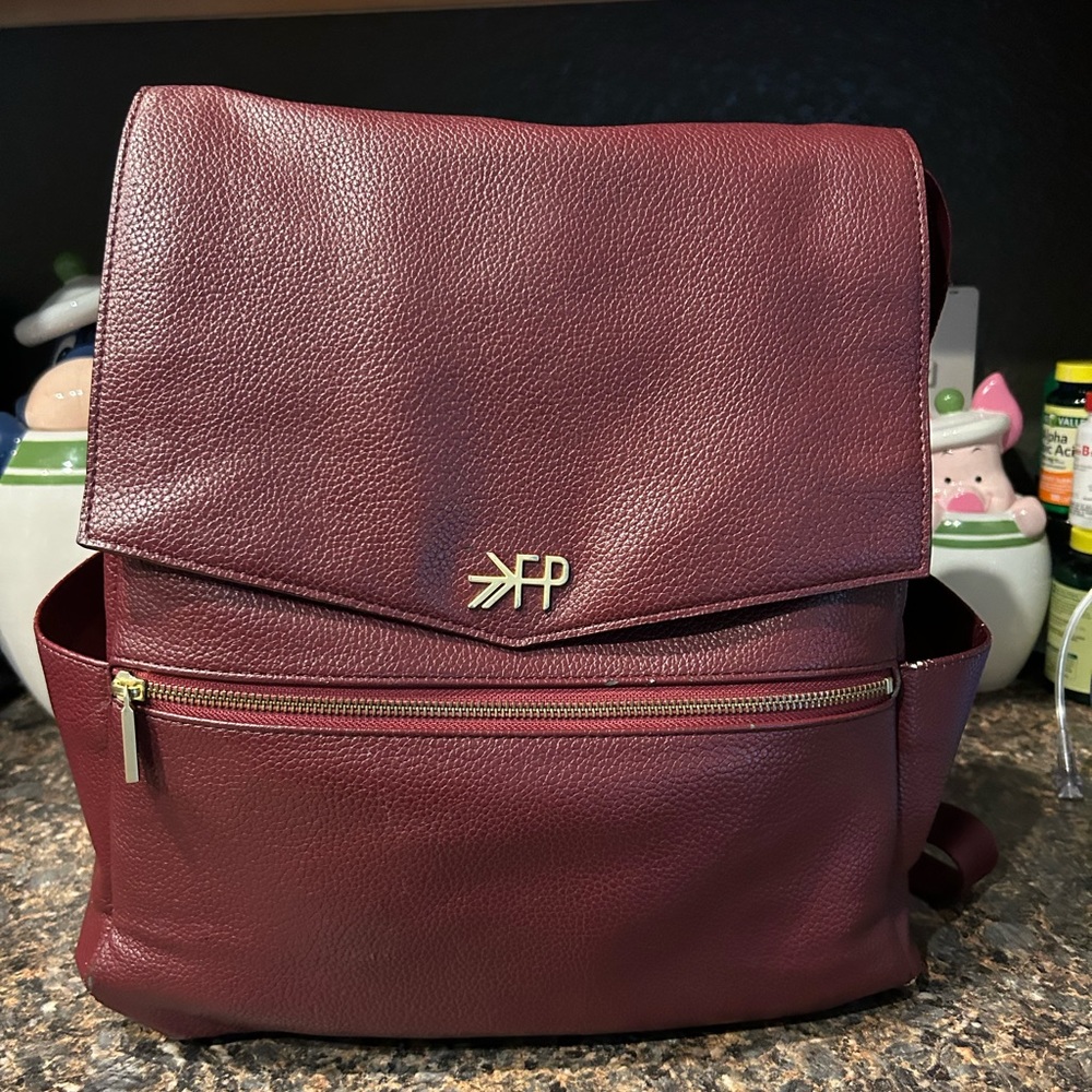 Freshly picked large diaper bag burgundy